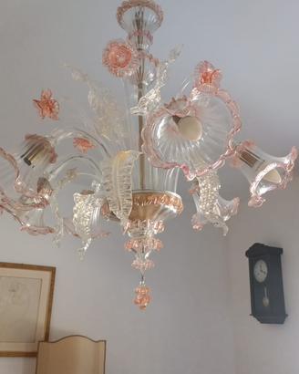 Lampadario vetro di murano