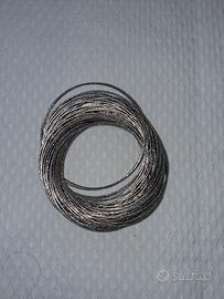 bracciale in acciaio colore argento 