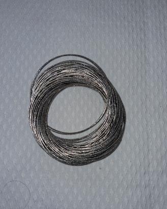 bracciale in acciaio colore argento 
