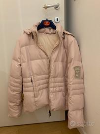 Piumino da donna Husky rosa cappuccio