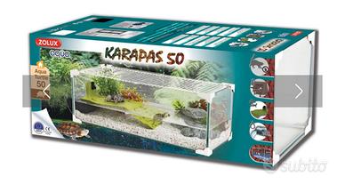 Acquario Karapas pro zoolux 50 litri completo
