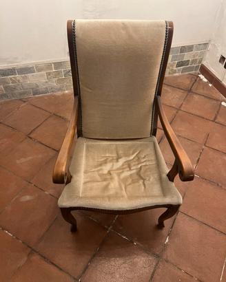 Sedia Poltrona vintage antiquariato