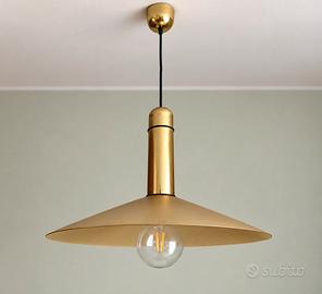 lampadario vintage VeArt – vetro e ottone Ø 56 cm