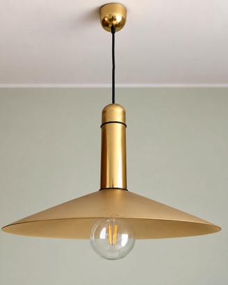 lampadario vintage VeArt – vetro e ottone Ø 56 cm