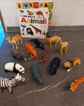 Kit animali - libro e statuette