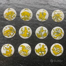 Cabochon in ceramica segni zodiaco