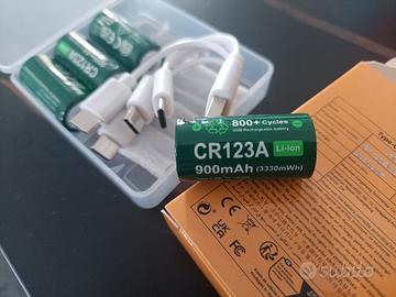 BATTERIE RICARICABILI CR123A NUOVE 