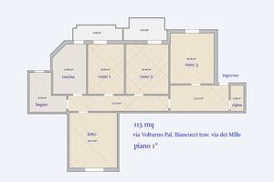 Spazioso appartamento via Volturno