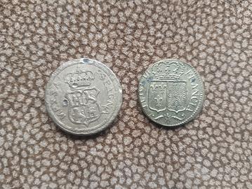 Coppia Pesi Monetali 1700 1800 da collezione