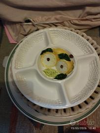 piatto ceramica a scomparti