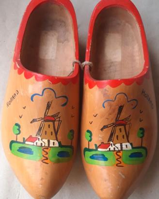 Zoccoli Olandesi in legno vintage