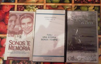 3 VHS videocassette Sardegna Usi costumi e natura