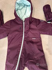 Tuta sci baby ( bambina) e muffole WEDZE