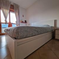 Letto contenitore matrimoniale IKEA MALM bianco