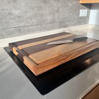 Tagliere in legno di noce nazionale e frassino