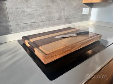 Tagliere in legno di noce nazionale e frassino