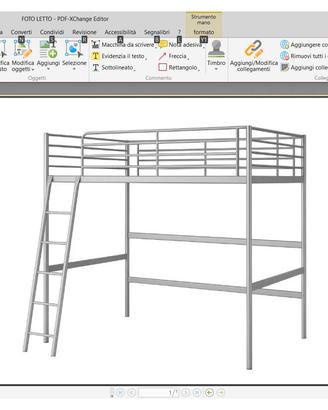 Letto a SOPPALCO IKEA, modello Tromso