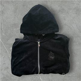 Felpa Marina Yachting Velluto Nera Zip Donna