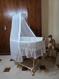 Culla in vimini + dondolino