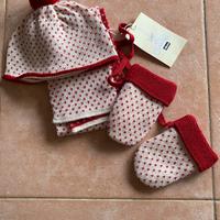 Set Chicco sciarpa guanti e cappellino neonato