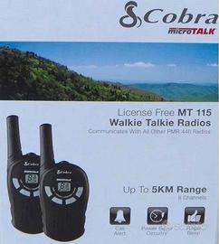 Coppia Walkie Talkie MT 115 Cobra