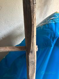 Scala  antica in legno da arredamento