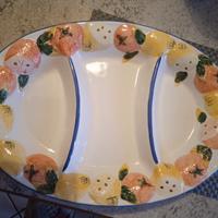 antipastiera vintage in ceramica smaltata