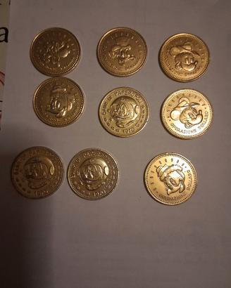 Gettone Moneta Disney Bank di Paperopoli del 1970 