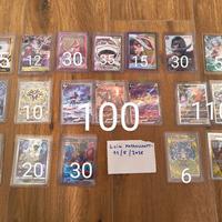 Carte One piece e Pokémon 