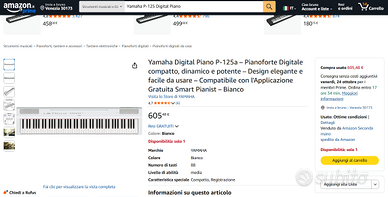 Yamaha P-125 Digital Piano