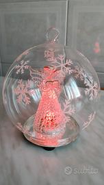 Ornamenti Natalizi Angelo Illuminato Vintage