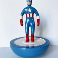 Capitan America - Scultura in ceramica di Stefano