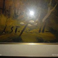 Quadro con cornice in legno massello