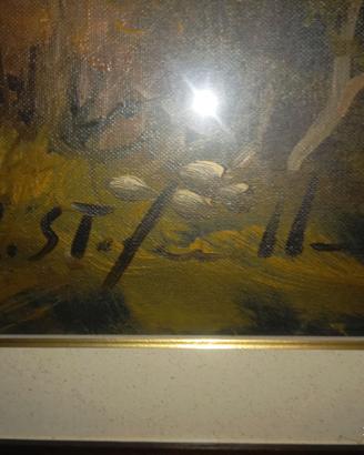 Quadro con cornice in legno massello