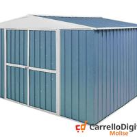 Box in Acciaio da giardino 360x345cm blu