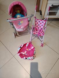 passeggino, culla e cicciobello 