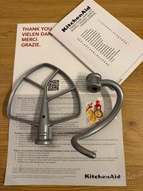 KitchenAid gancio e frusta piatta originali nuovi