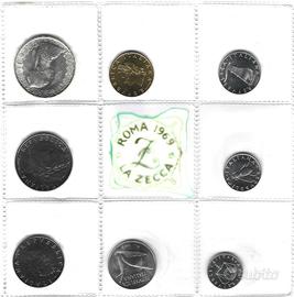 Repubblica Italiana - Serie monete 1969