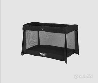 lettino da campo con materasso e copertine 