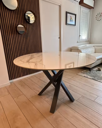 Tavolo Riflessi Shangai tondo 120 Ceramica