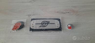 Kit Cosplay Naruto Akatsuki Fascia Anello Ciondolo