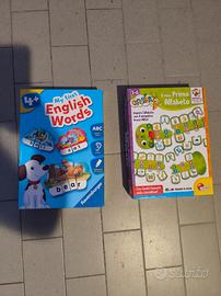 Gioco alfabeto Lisciani e Gioco inglese Ravensburg