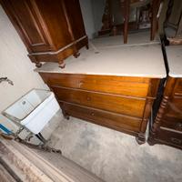 Canterani gemelli in noce