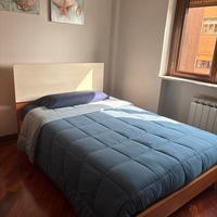 Letto una piazza e mezza con materasso in lattice