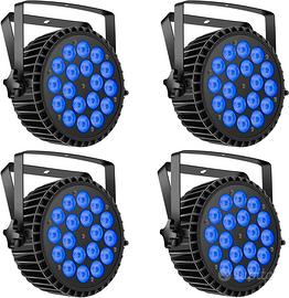 4 fari Led RGBW da 200W