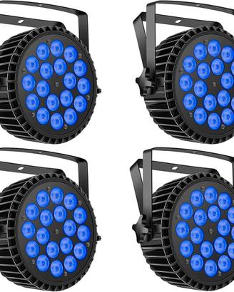4 fari Led RGBW da 200W