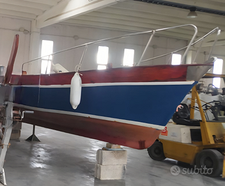 Gozzo Scotti e Belli, legno, appena restaurato