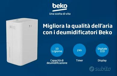 Deumidificatore beko 10 L