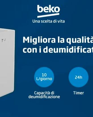 Deumidificatore beko 10 L