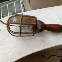 Lampada da officina meccanica vintage